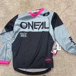 O'Neill Kids Jersey in Black, Gray, and Pink